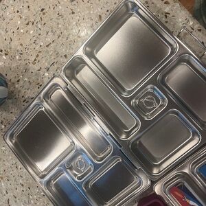 (2) PlanetBox lunch boxes: Stainless Steel Kids Lunch Box. Like brand new.